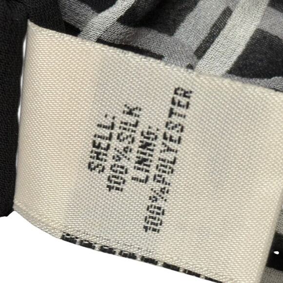 Kenneth Cole New York Womens 100% Silk Sleeveless Print Black Top Blouse NWT 14 - Picture 15 of 16